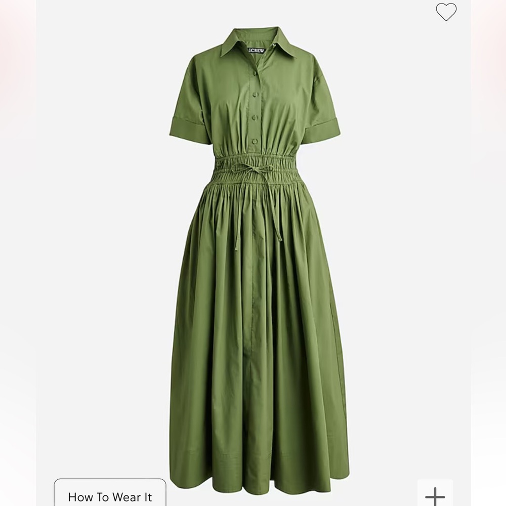 Jcrew Elena Shirtdress in Cotton Poplin size 0